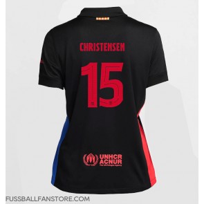 Barcelona Andreas Christensen #15 Replik Auswärtstrikot Damen 2024-25 Kurzarm